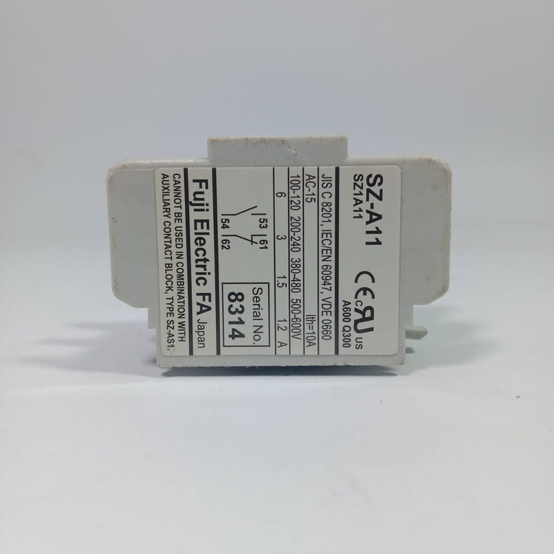 Fuji Electric FA SZ-A11 Auxiliary Contact Unit in Pakistan