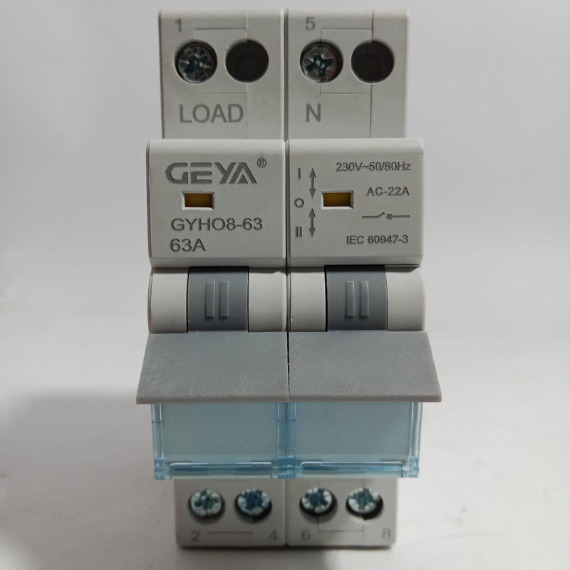 CEYA GYHO8-63 2p 63A, Modular Dual Power Manual Transfer Switch in Pakistan