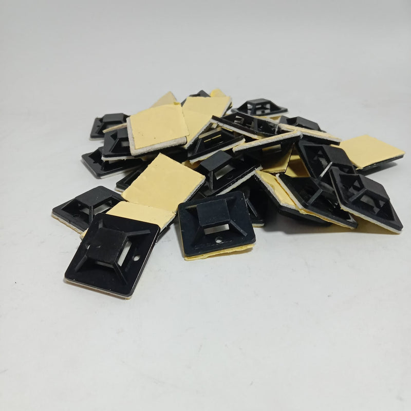 Cable Tie Sticker Self-adhesive  Cable Tie Mounts 100 Pcs Gum sticker in Pakistan