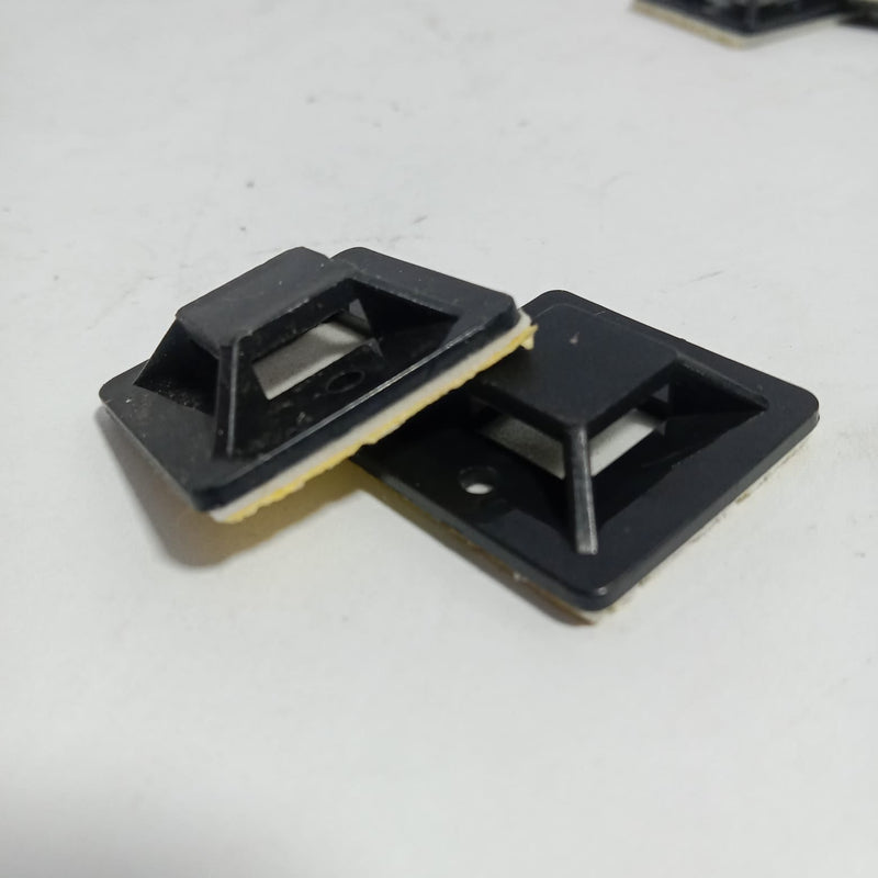 Cable Tie Sticker Self-adhesive  Cable Tie Mounts 100 Pcs Gum sticker in Pakistan