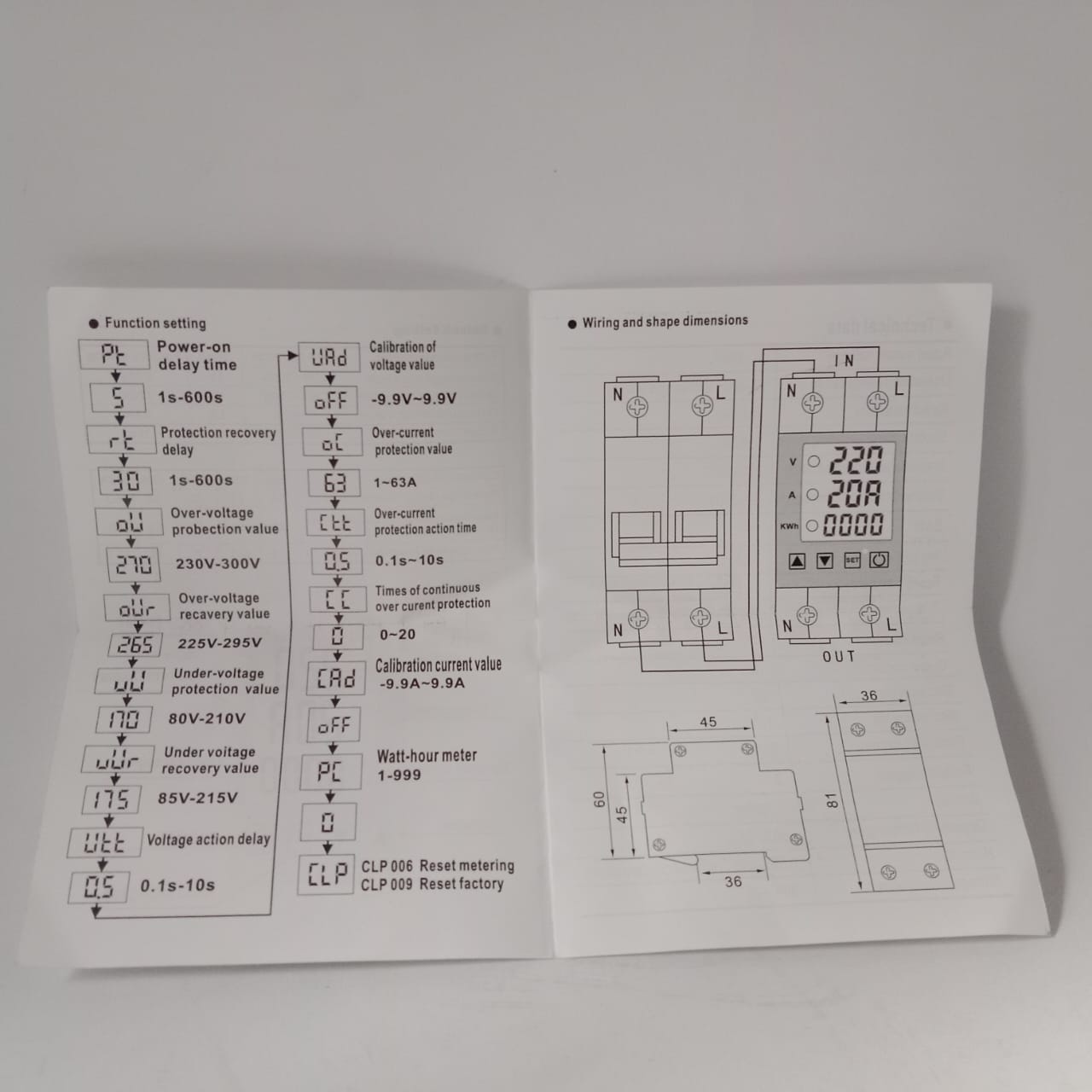 TENSE TEN-63A Multi-Function Protector in Pakistan