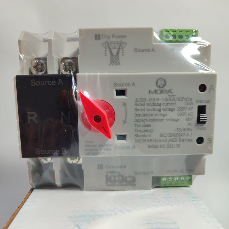 MORA AES-988-125A/2Pole AUTOMATIC TRANSFER SWITCH in Pakistan