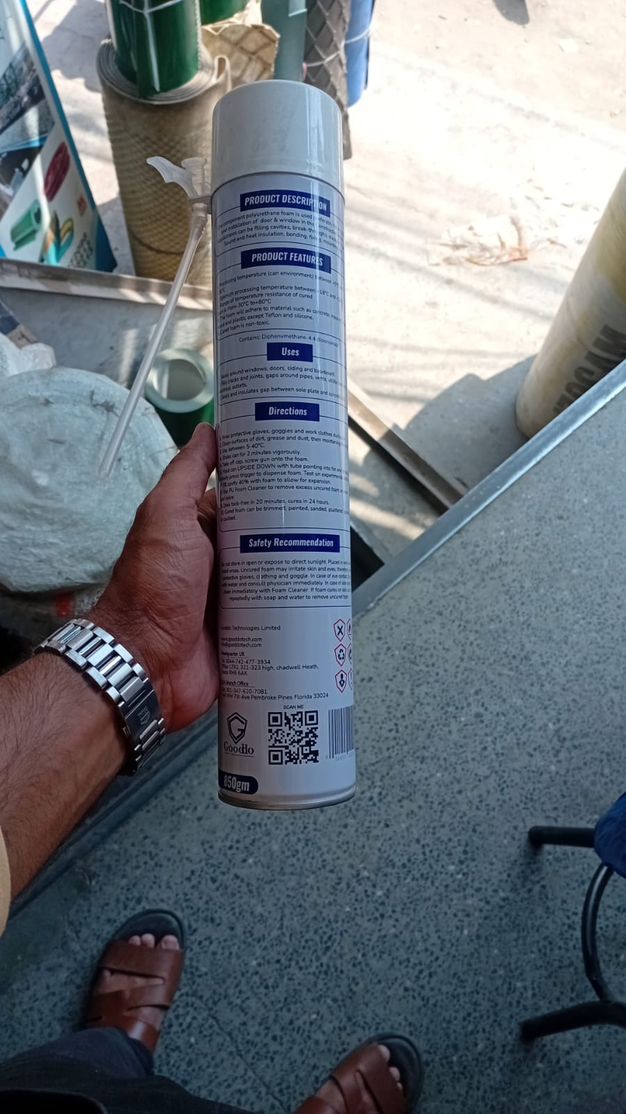 PU Foam Spray 750ml Gap Filler / Insulation in Pakistan