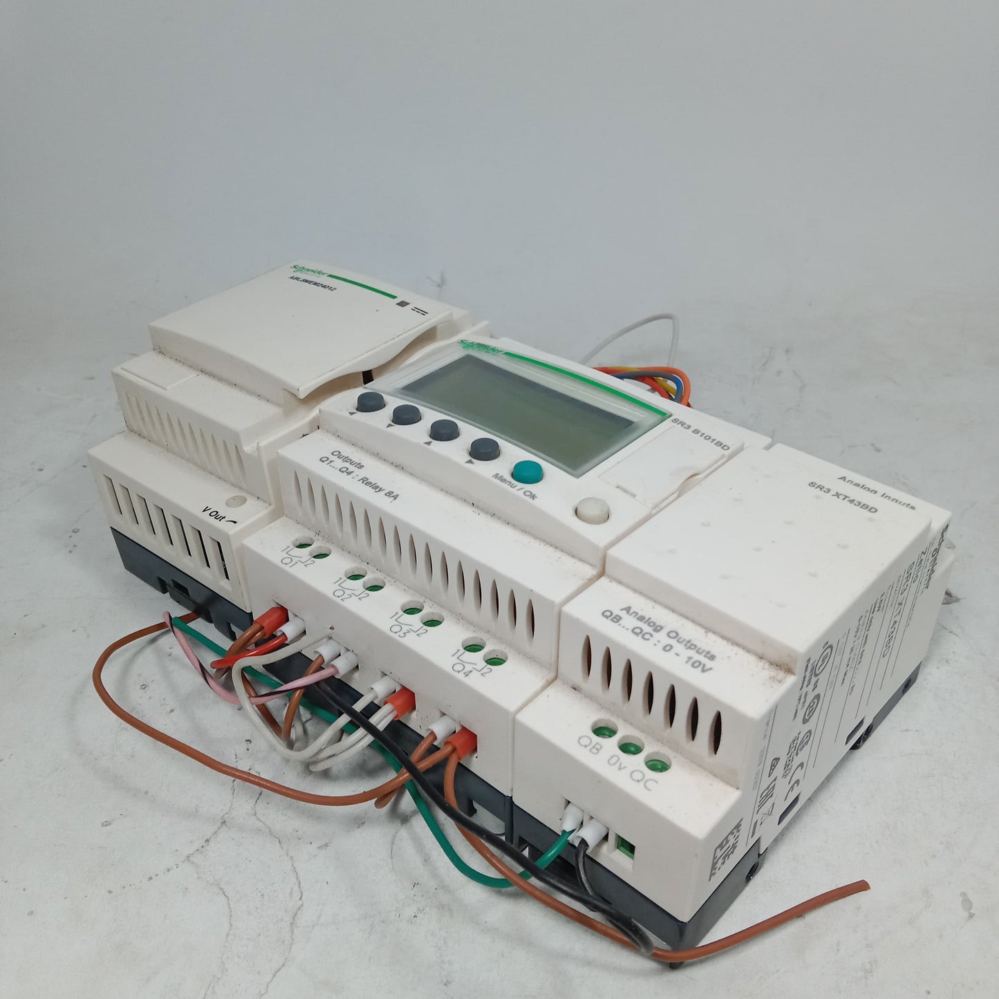 Schneider SR3 B101BD Programmable Logic Controller Module + ABL8MEM24D12 Regulated switch Power Supply in  pakistan
