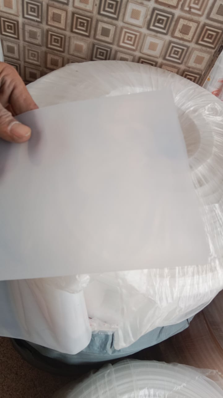 White LDPE Lapeta plastic pipe 4"x100ft in Pakistan