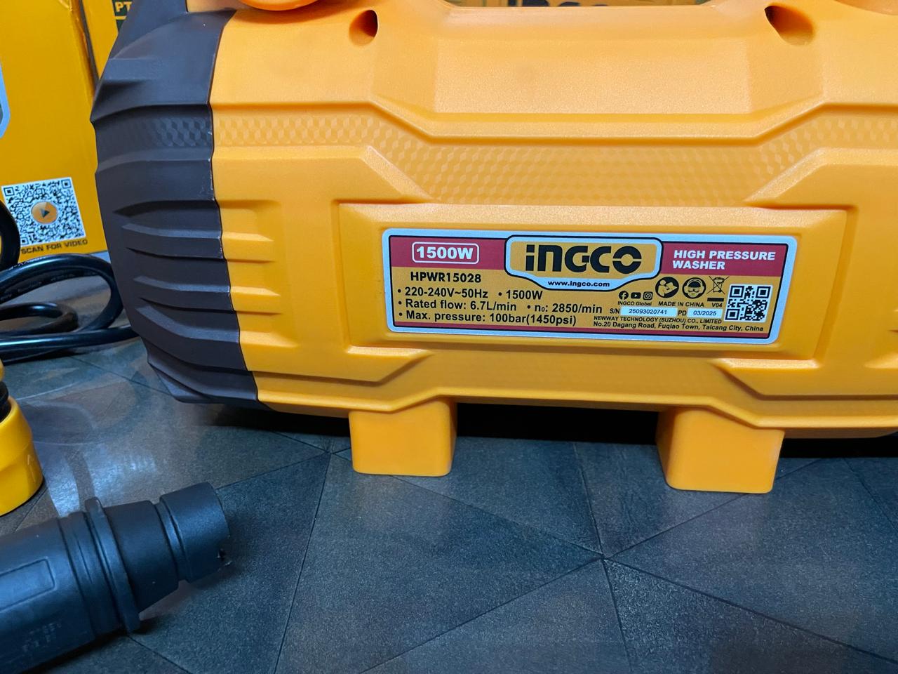 INGCO HPWR15028 HIGH PRESSURE WASHER in Pakistan