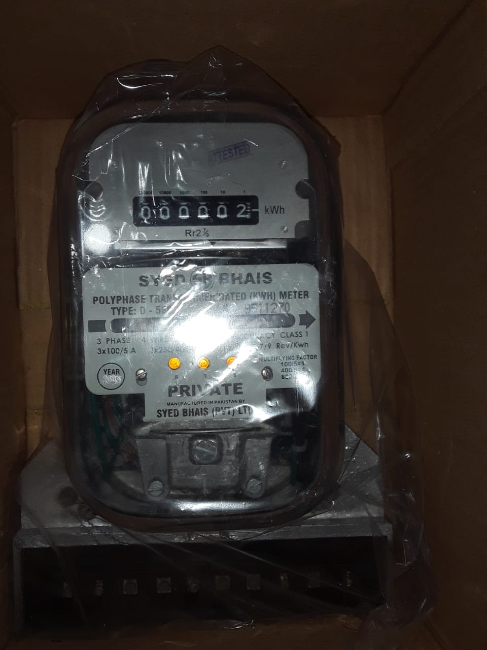 SYED BHAIS 3 Phase Polyphase Trnsformer Rated (KVARH) Meter in Pakistan
