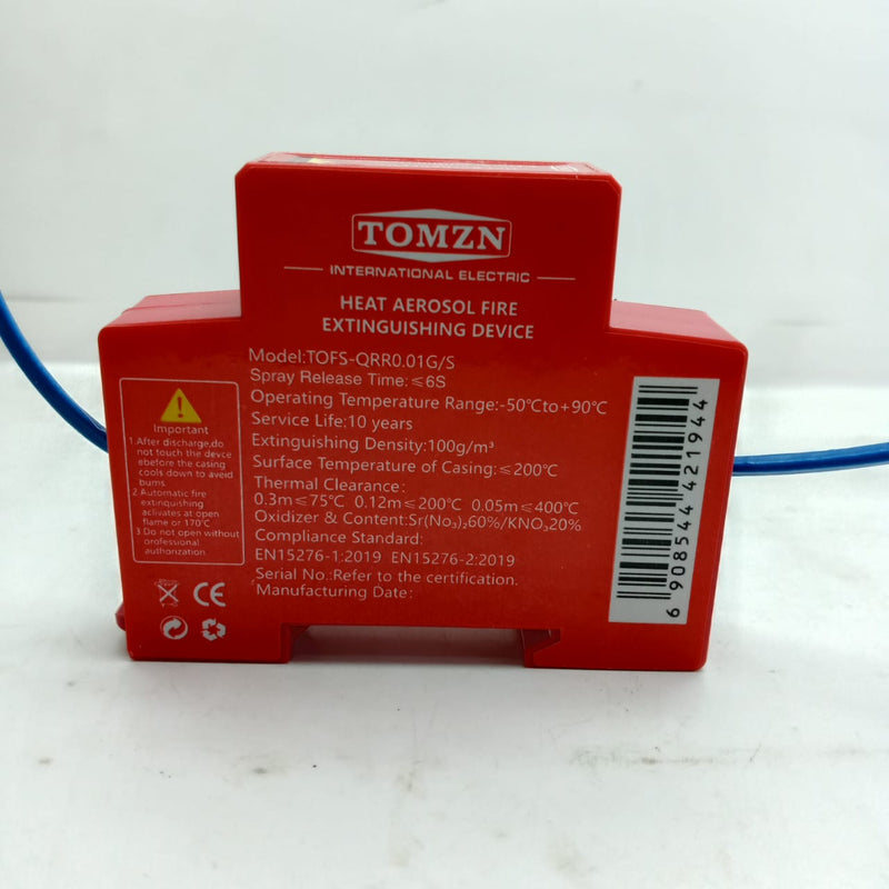 TOMZN TOFS-QRR0.01G/S Heat Aerosol Fire Extinguishing Device in Pakistan