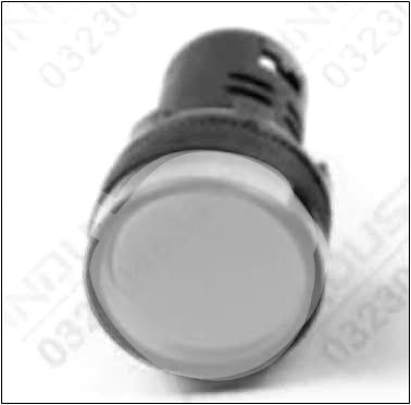 1 Piece LED Indicator Light 12V 24V 220V 16mm Panel Mount in Pakistan - White