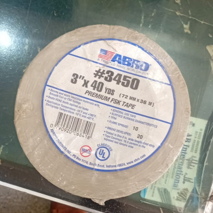 ABRO #3450 PREMIUM FSK TAPE in Pakistan