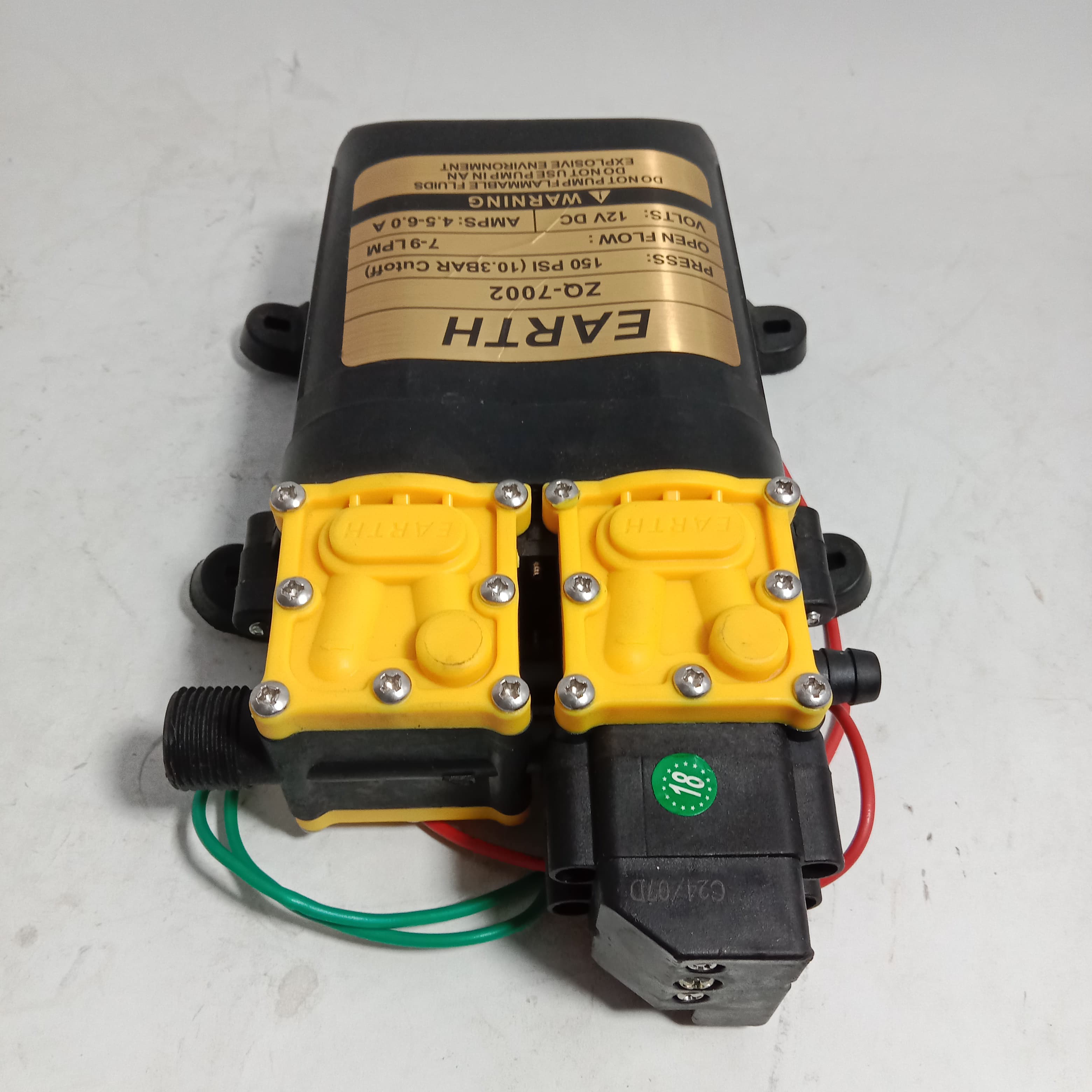 EARTH ZQ-7002 150PSI/12VDC High-pressure Pump in Pakistan