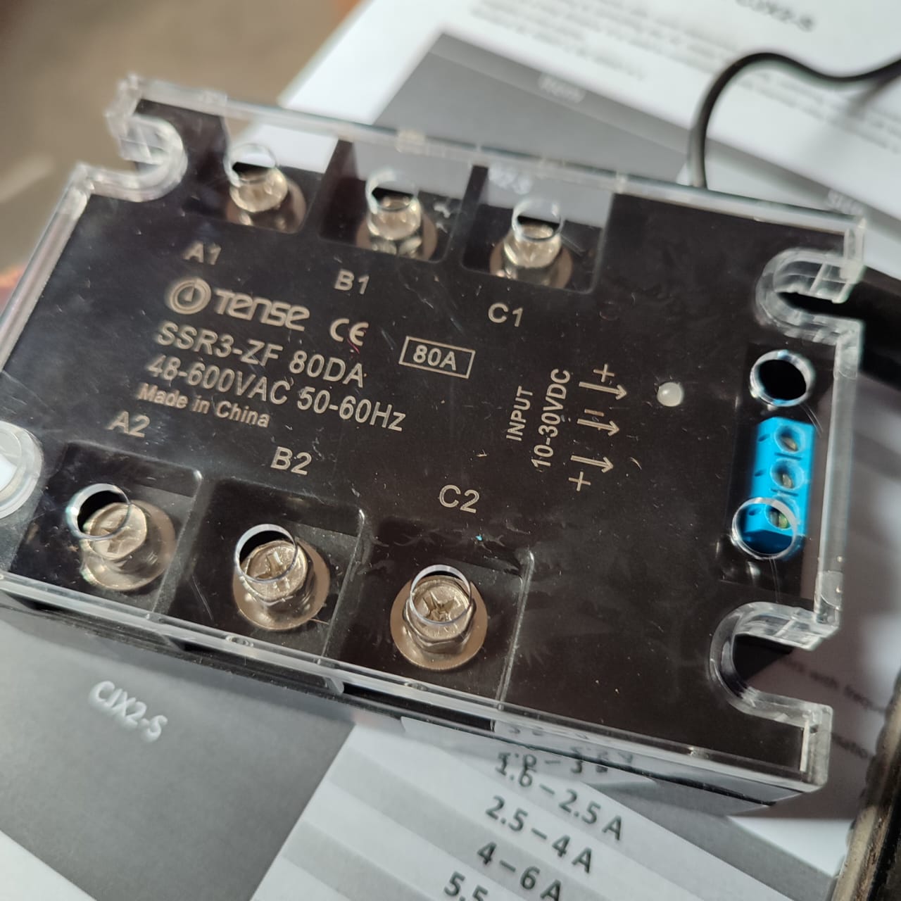 TSR-ZF40DA Three-phase Motor Positive and Negative Solid State Relay Tense SSR3-ZF in Pakistan