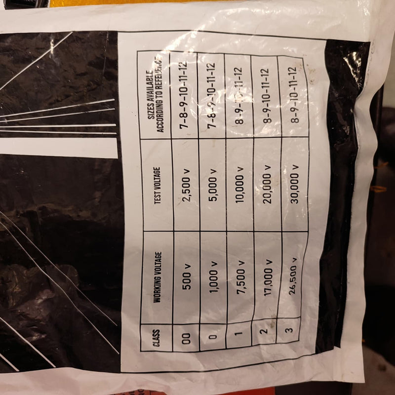 10 Inches Electric Insulating Rubber Gloves in Pakistan