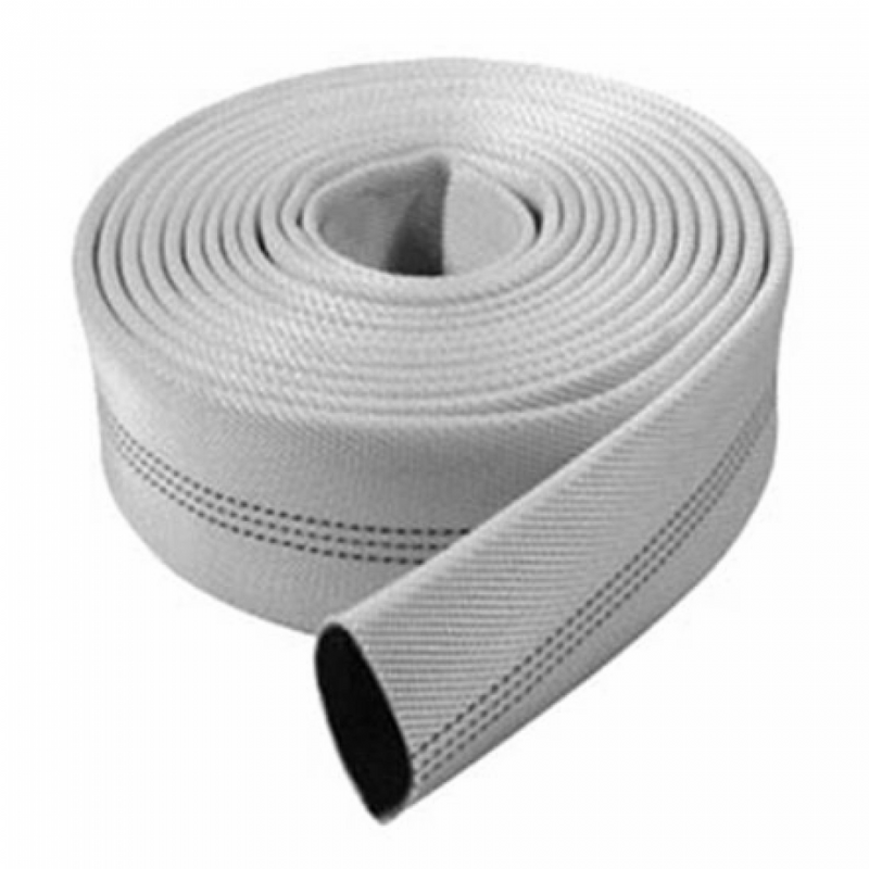 White canvas  pipe 4"x100ft (PVC and Cloth)