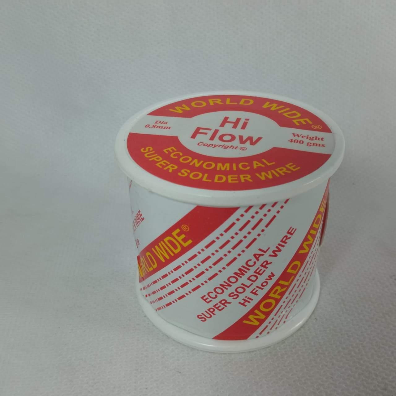 World Wide Hi-Flow 0.8mm Solder Wire 400gm In Pakistan - industryparts.pk