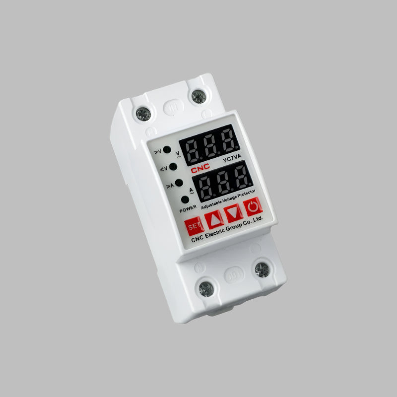 CNC YC7VA 2in1 2Pole Adjustable Over and Under voltage & Current Protector in Pakistan