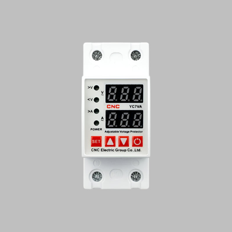 CNC YC7VA 2in1 2Pole Adjustable Over and Under voltage & Current Protector in Pakistan