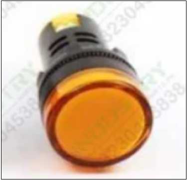 1 Piece LED Indicator Light 12V 24V 220V 16mm Panel Mount in Pakistan - Yellow