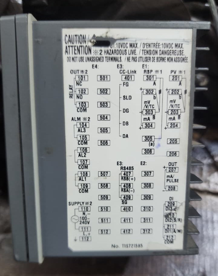 YOKOGAWA PV UT55A TEMPERATURE CONTROLLER