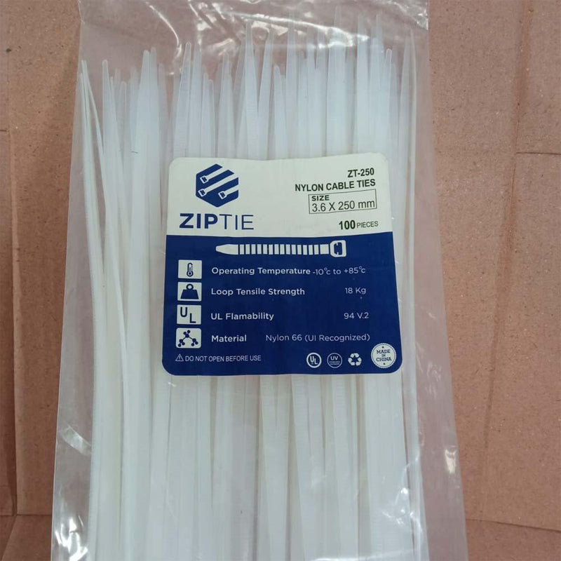 ZT-100 Heavy Duty Zip Ties Minimum Order 500 Packets in Pakistan - industryparts.pk