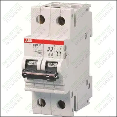 ABB S282UC -K1A Circuit Breaker, 2 Pole, 16A, - industryparts.pk