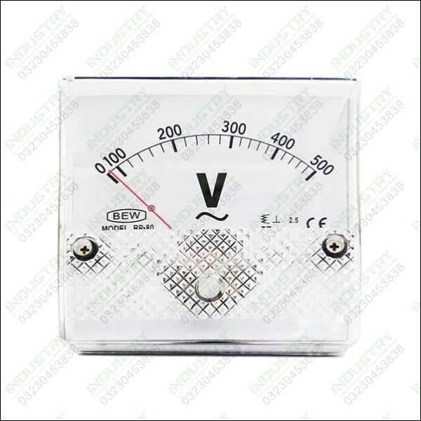 Analog Voltmeter Panel 500VAC BP-80