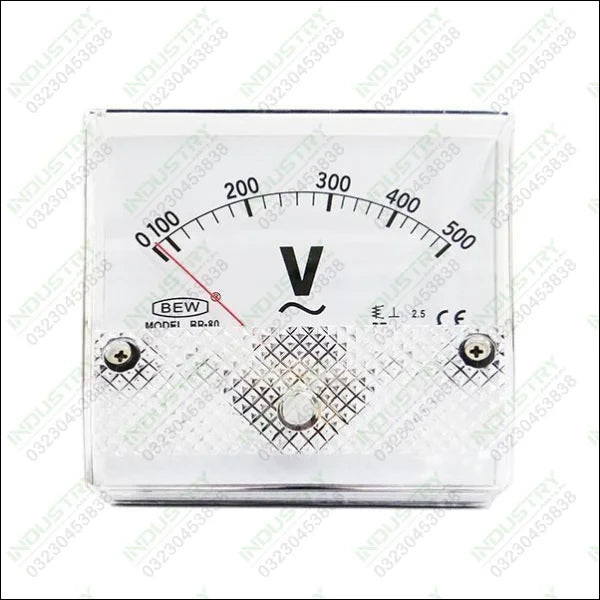 Analog Voltmeter Panel 500VAC BP-80 - industryparts.pk