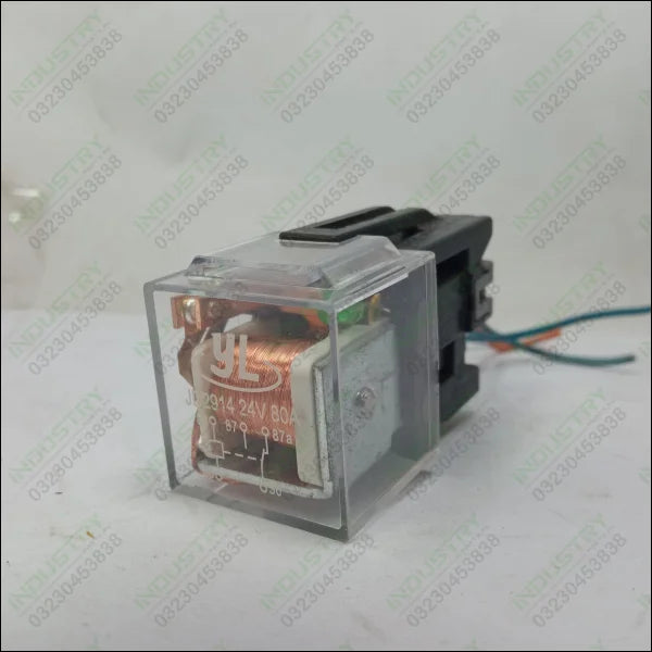 Automotive Relay Green Led Indicator Light JD2914 24V 80A 5pin - industryparts.pk