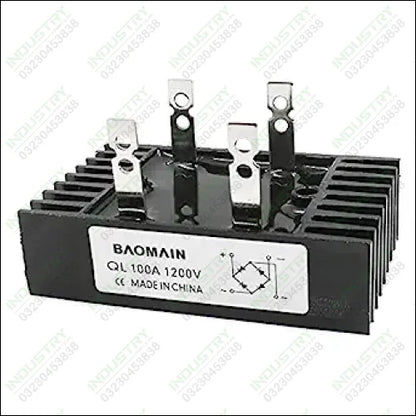 Baomain Metal QL100A 100A Amp Diode Bridge Rectifier in Pakistan