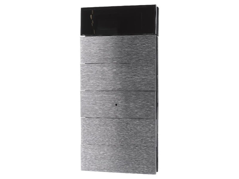Hager 75665593 B.IQ Push Button 5 Gang with Thermostat Stainless Steel in Pakistan