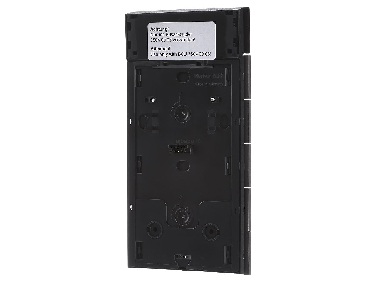 Hager 75665593 B.IQ Push Button 5 Gang with Thermostat Stainless Steel in Pakistan