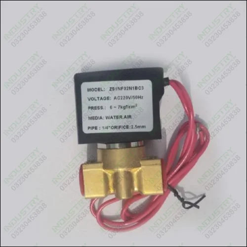 Best Quality  Solenoid Valve AC220V/50HZ (ZS1NF02N1AC3) 1/4 inch - industryparts.pk