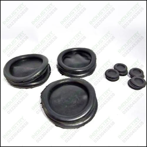 Black Rubber Plug Hole Socket Hardware Tool for Valve Pump Water Hose (12 Pcs) - industryparts.pk