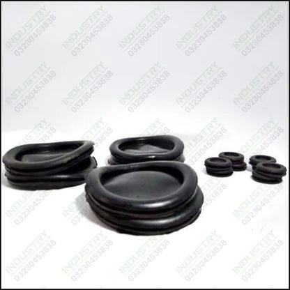 Black Rubber Plug Hole Socket Hardware Tool for Valve Pump Water Hose (12 Pcs) - industryparts.pk