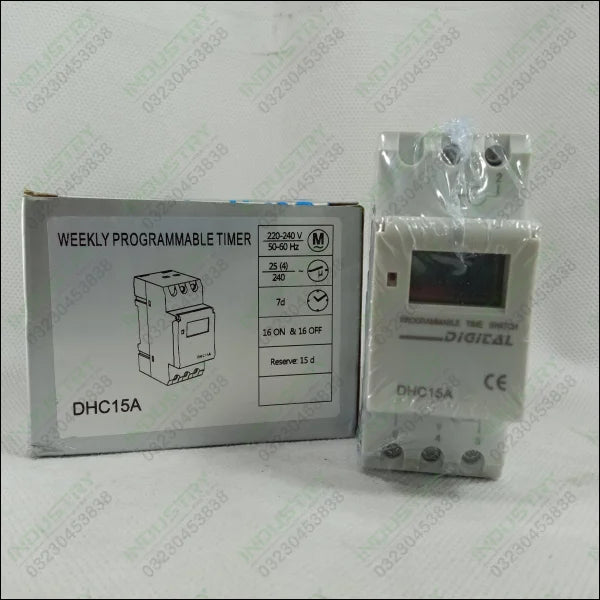 Boneega DHC15A Weekly Programmable Timer in Pakistan - industryparts.pk