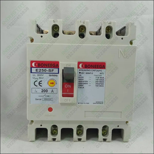 Boneega MCCB Tem Break in Pakistan - industryparts.pk