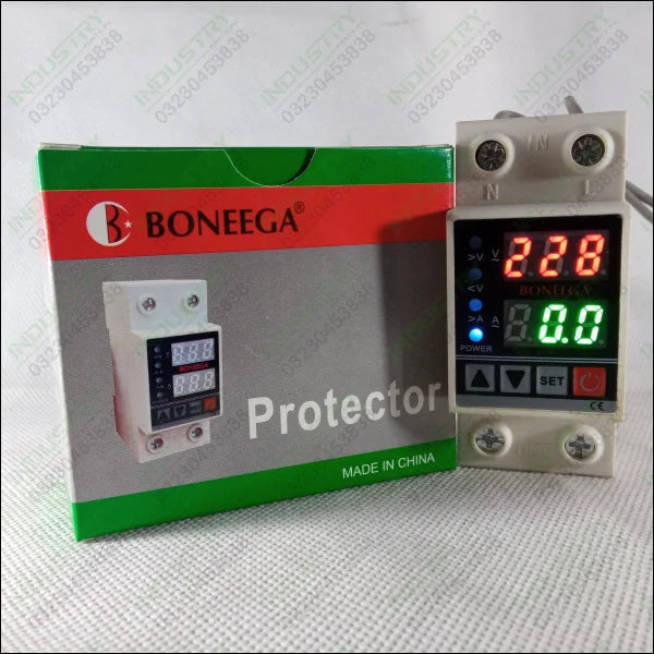 Boneega Protector Adjustable Over and Under Voltage Protective Device V/A in Pakistan - industryparts.pk