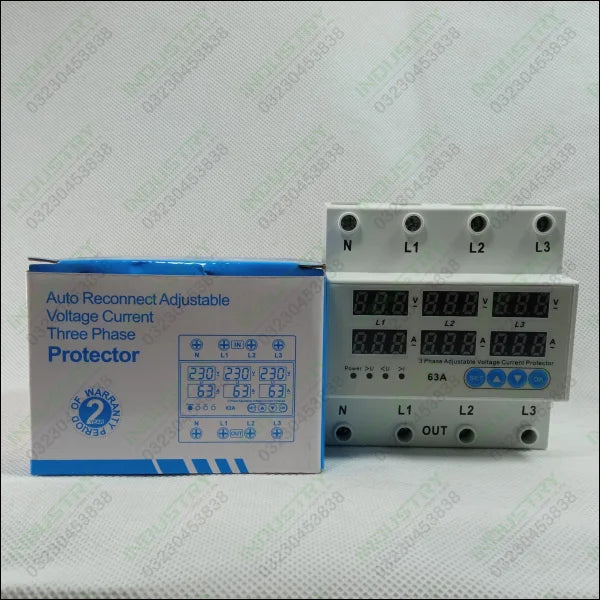 Boneega SP8-100N 3 Phase Adjustable Voltage Current Protector in Pakistan - industryparts.pk