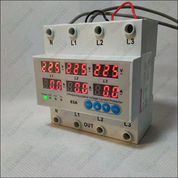 Boneega SP8-100N 3 Phase Adjustable Voltage Current Protector in Pakistan - industryparts.pk