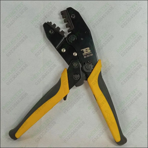BOSI Hand Insulated Ratchet Terminal Crimping Plier BS-D2112A - industryparts.pk