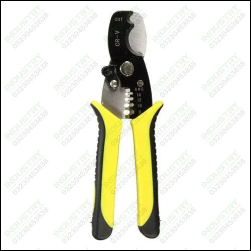 BOSI Steel 7 Inch AWG 1.6-3.2 Wire Stripper Cable Cutter Combined Plier - industryparts.pk