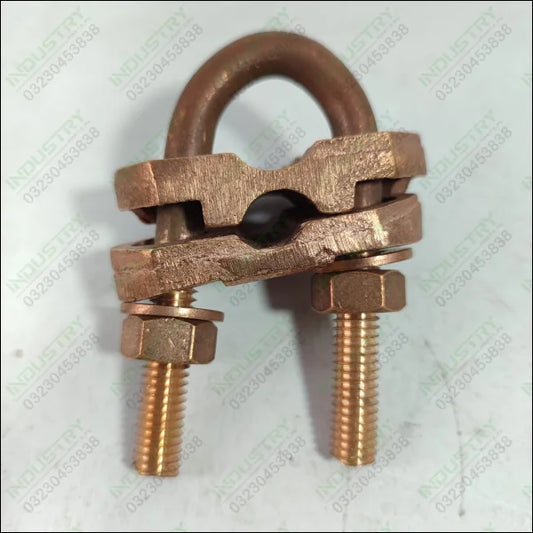 Brass Earthing Grounding U Bolt Copper Cable Clamp in Pakistan