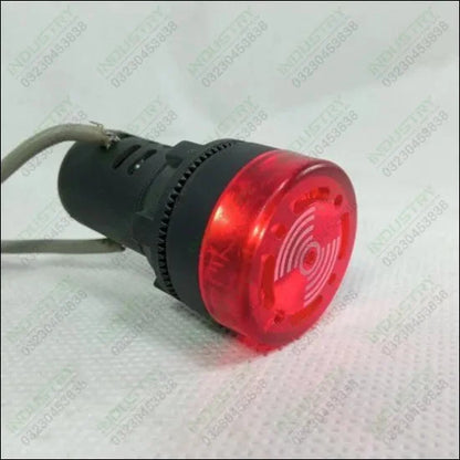 Buzzer with Red LED Light AD16-22SM ACDC220V 22mm Diameter in Pakistan - industryparts.pk
