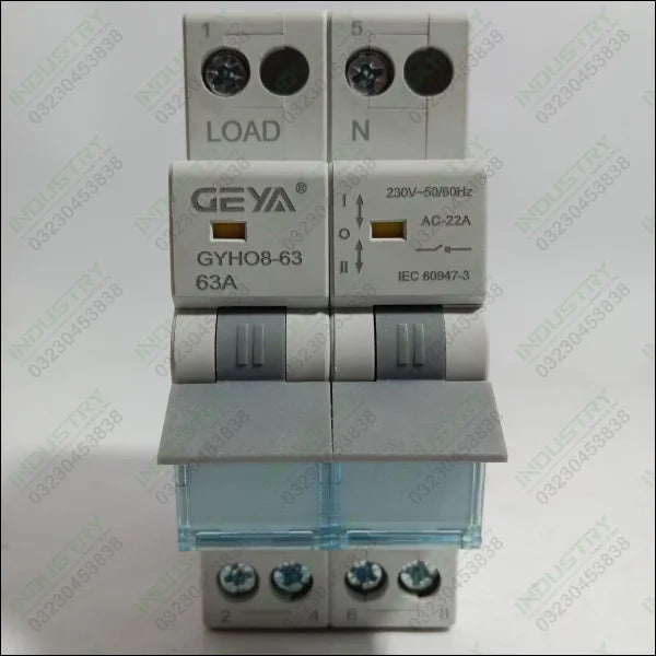 CEYA GYHO8-63 2p 63A, Modular Dual Power Manual Transfer Switch in Pakistan