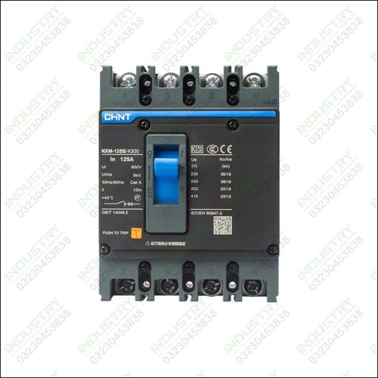 Chint Circuit Breaker NXMLE-125S/4300A 100A A, 125A A in Pakistan - industryparts.pk