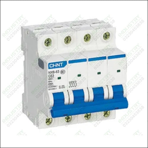 CHINT MCB NXB-63 4 POLE 6 KA CIRCUIT BREAKER in Pakistan