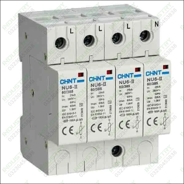 Chint NU6-II/NXU-I+II Surge Arrester 275V in Pakistan - industryparts.pk