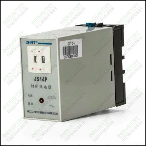 CHINT Time Relay Numeralization Time Delay JS14P Two Position Adjust 99s 220V in Pakistan - industryparts.pk