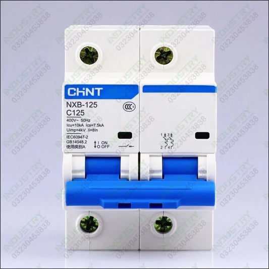 CHNT CHINT NXB-125 2P Miniature Circuit breaker MCB  in Pakistan - industryparts.pk