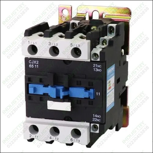 CJX2-6511 65Amp Coil Voltage AC220V Electrical Triphase Relay & Contactor - industryparts.pk